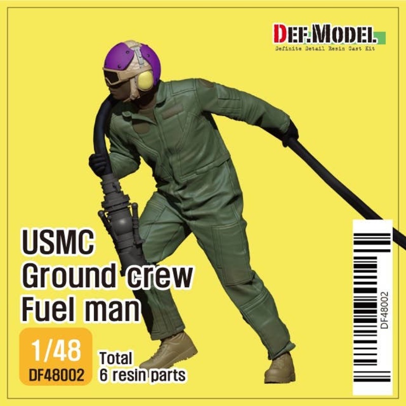 1/48 US Marine Corps Ground Crew Fuel Man (with 3D Printed Refueling Nozzle)
