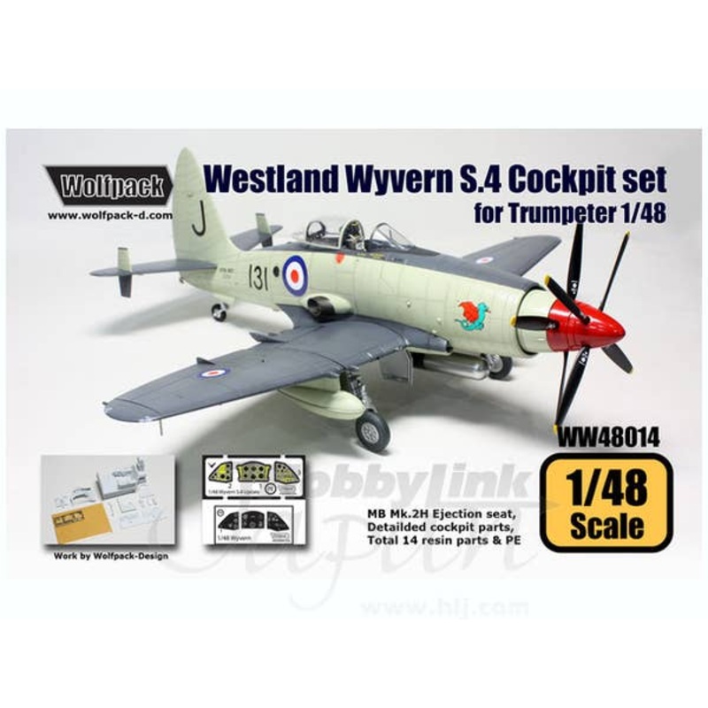 1/48 Westland Wyvern S.4 Cockpit set (Trumpeter)