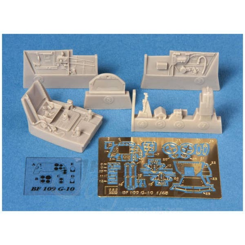 1/48 Messerschmitt Bf109G-10 Cockpit Set (for Hasegawa)