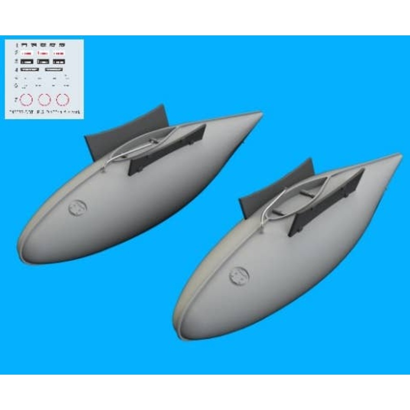 1/48 P-51D 165gal Fuel Tank (for Kinetic)