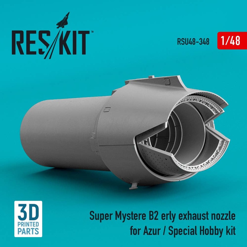 1/48 Super Mystere B2 erly exhaust nozzle for Azur / Special Hobby kit (3D Printed)
