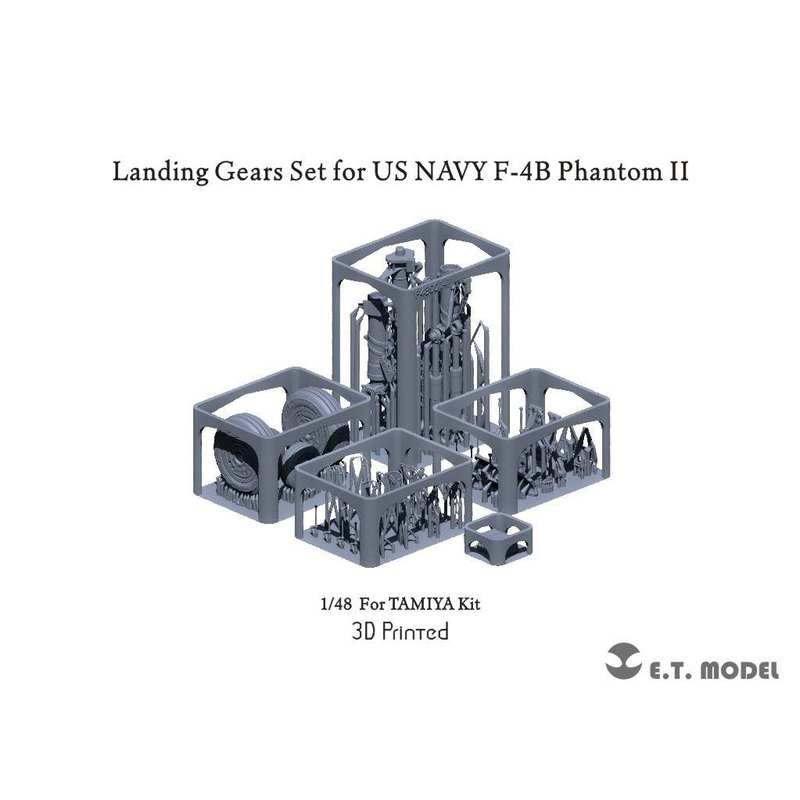 1/48 Modern U.S. Navy F-4B Phantom II Fighter Landing Gear Set (for Tamiya)