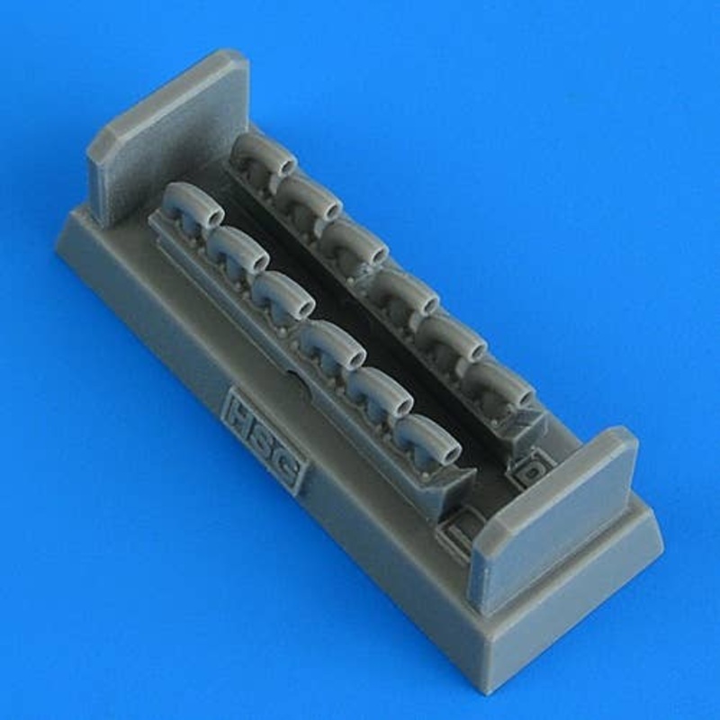 1/48 P-39Q/N exhaust (for HASEGAWA)