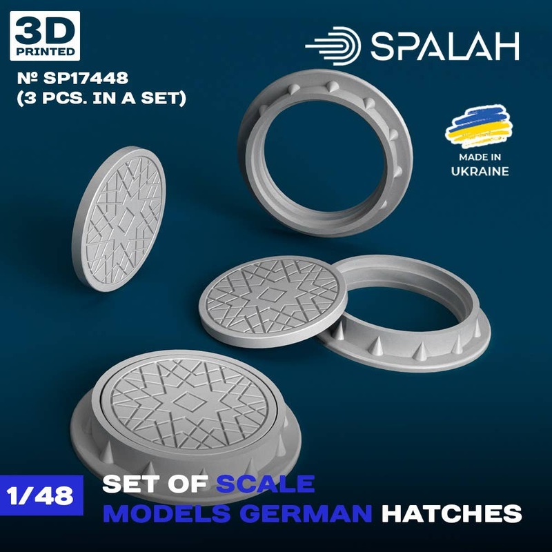 1/48 Set of scale models German Hatches, (3 psc)