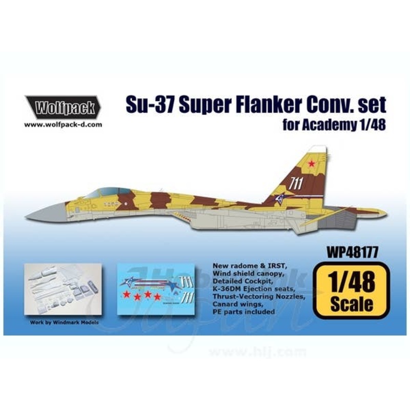 1/48 Su-37 Super Flanker Conversion Set (for Academy)