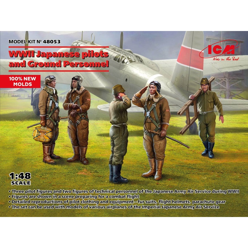 1/48 WWII Japanese pilots and Ground Personnel