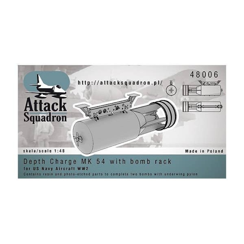 1/48 Depth Charges MK 54 - USN WWII (2pcs)