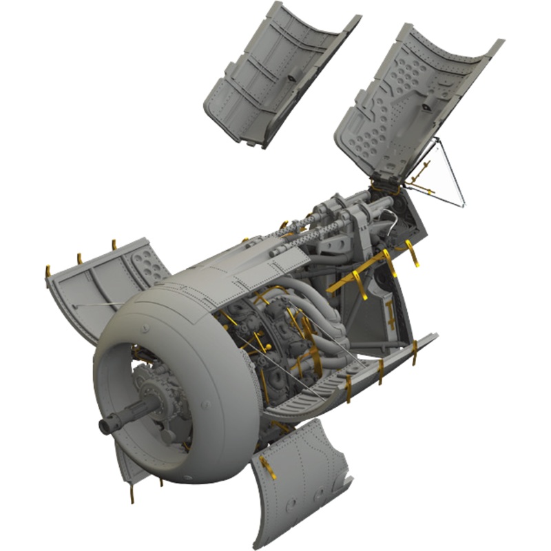 1/48 Fw 190A-5 Engine & Fuselage Guns (for Eduard)