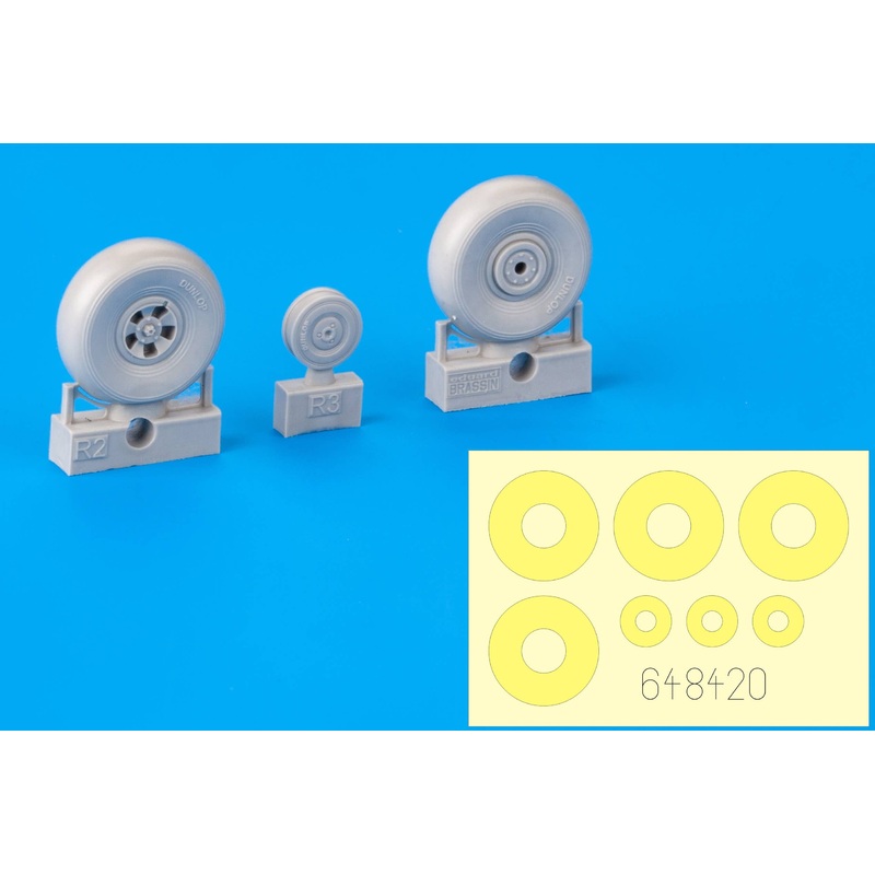1/48 Tempest Mk.V Wheels Early (for Eduard)