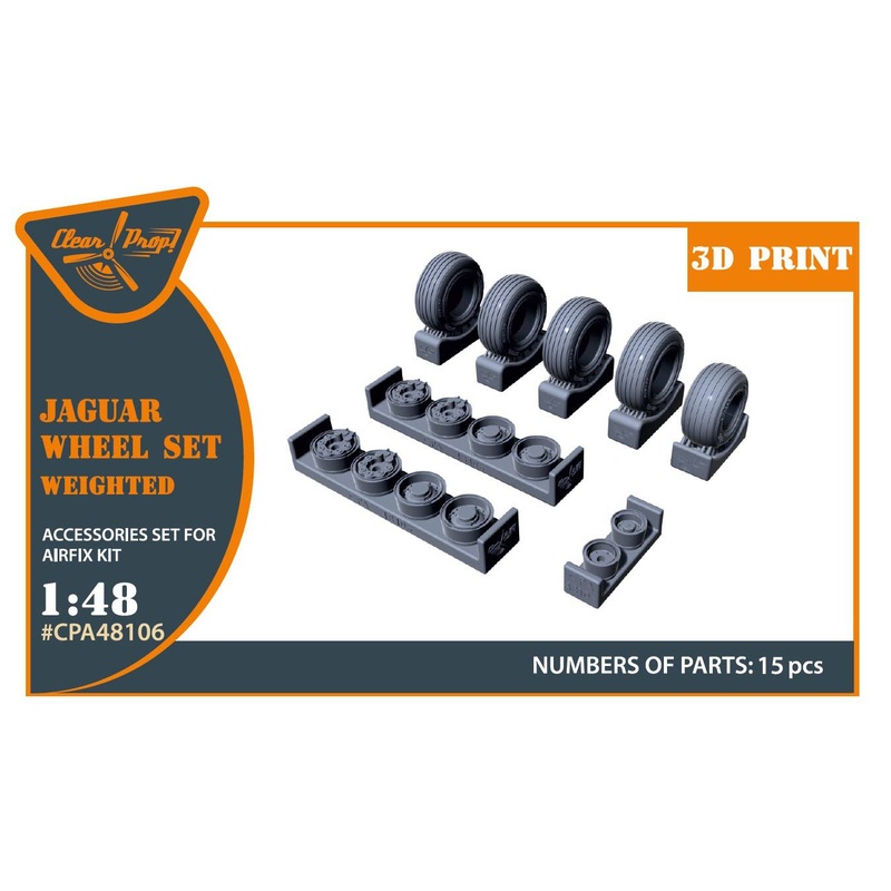 1/48 Jaguar Wheels set (weighted) for Airfix kit