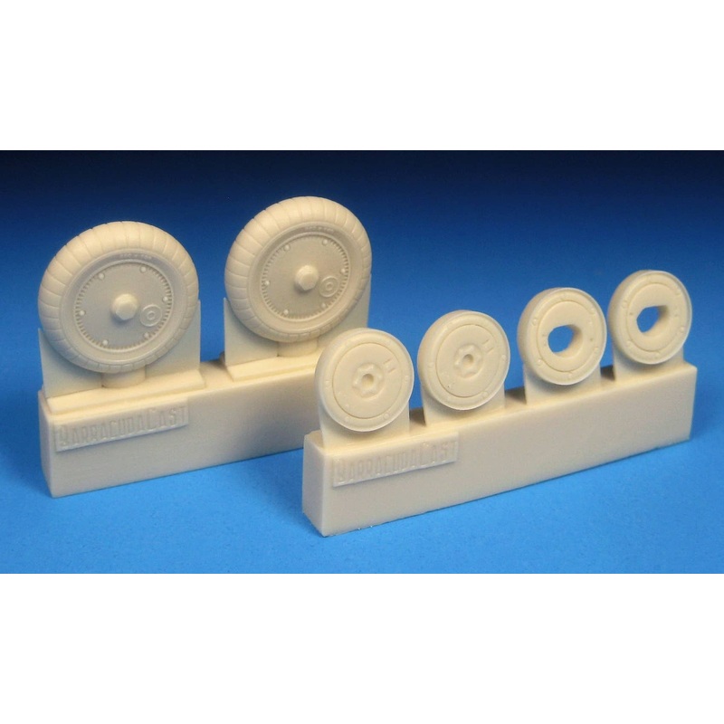 1/48 Bf 109G Wheels Ribbed Hub, Ribbed Tire