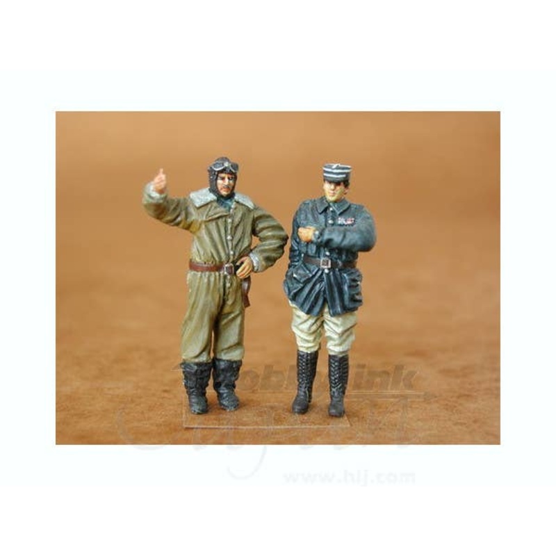 1/48 French Pilot and Officer WWI (2 figues)