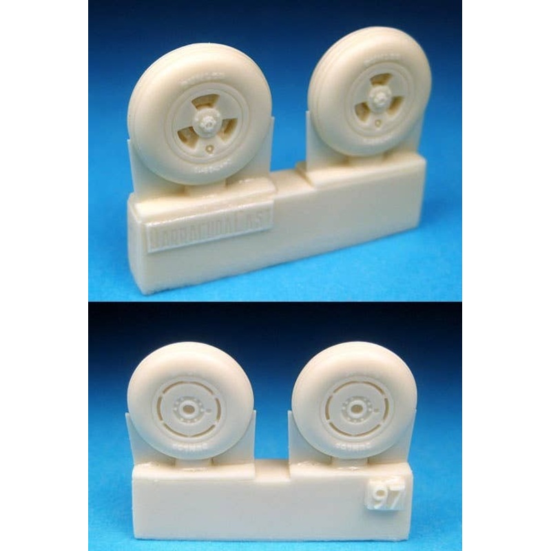 1/48 Spitfire 3 Slot Wheels Circumferential Tread