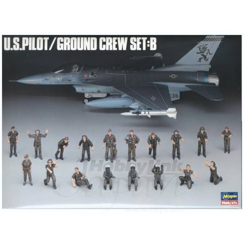 1/48 US Pilot/Ground Crew Set B