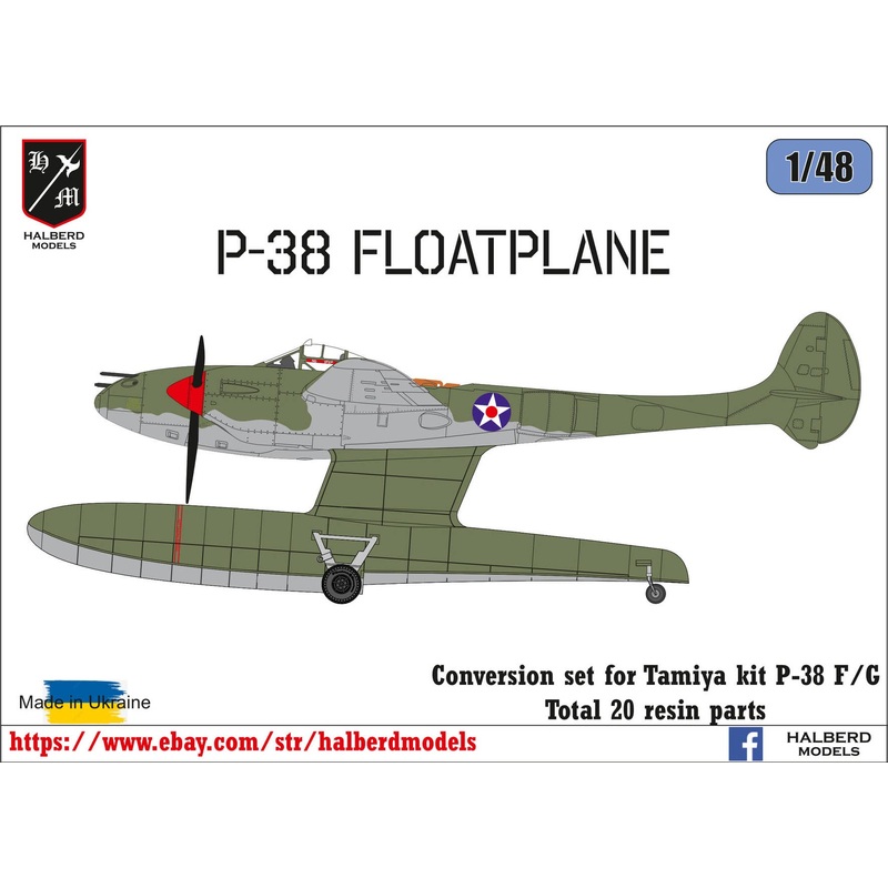 1/48 P-38 Floatplane (Conversion set for Tamiya P-38F/G)