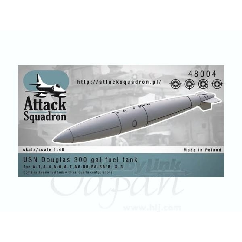 1/48 USN 300 gal Douglas Fuel Tank (1pc)