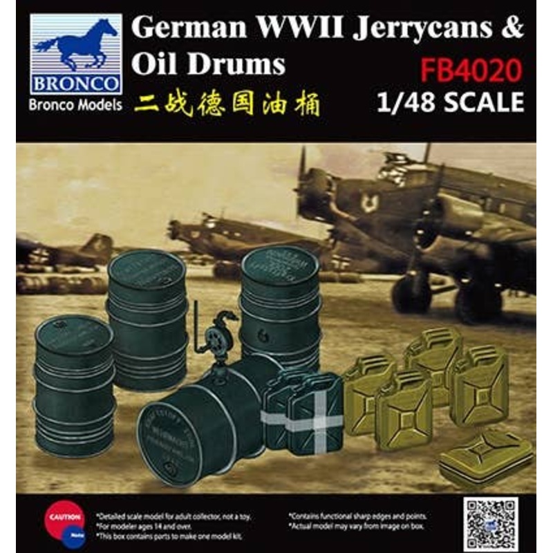 1/48 German WWII Jerrycans &Oil Drums