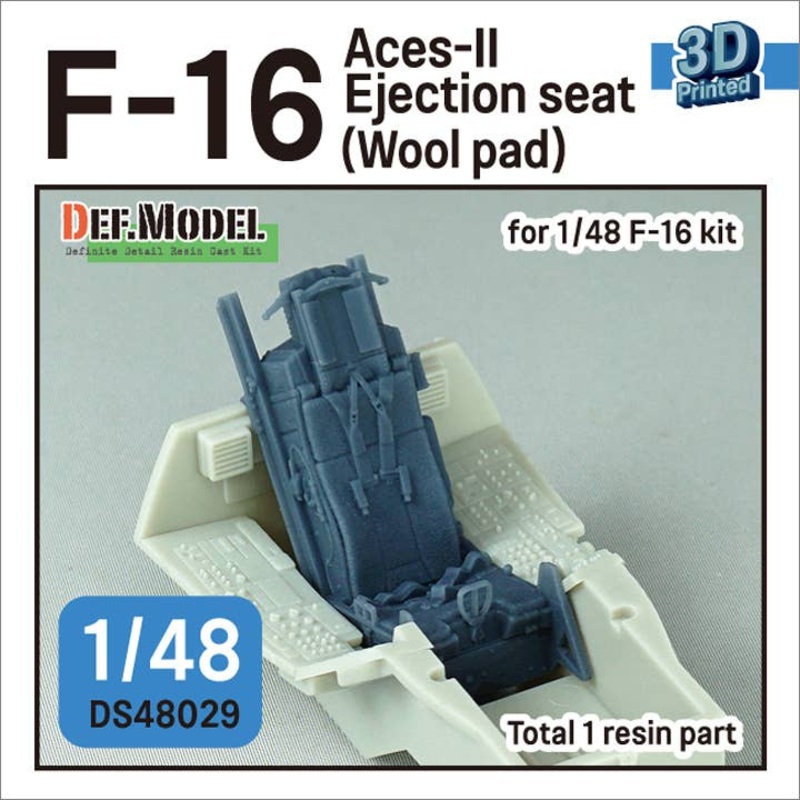 1/48 F-16 Aces-II Ejection seat (Wool pad) (for F-16 kit)