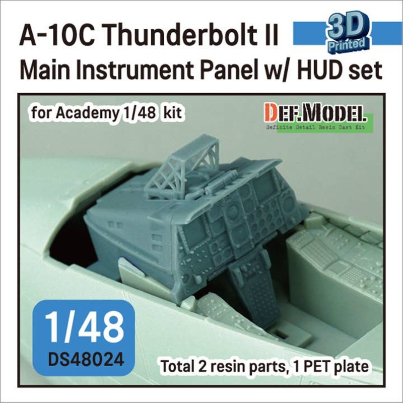 1/48 A-10C Thunderbolt II Main Instrument Panel w/ HUD set for Academy
