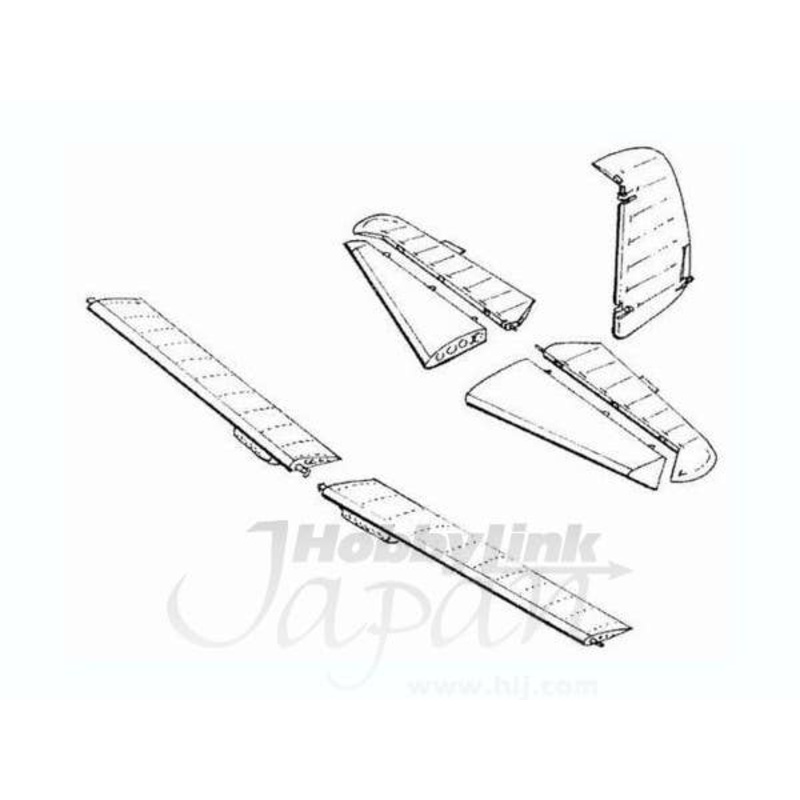 1/48 Messerschmitt Bf109E Control Surfaces Set for Tamiya