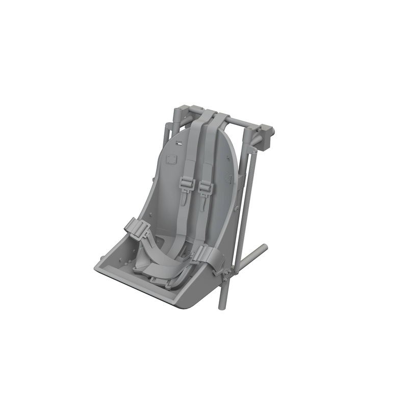 1/48 F4U-1A seat w/ integral belts PRINT