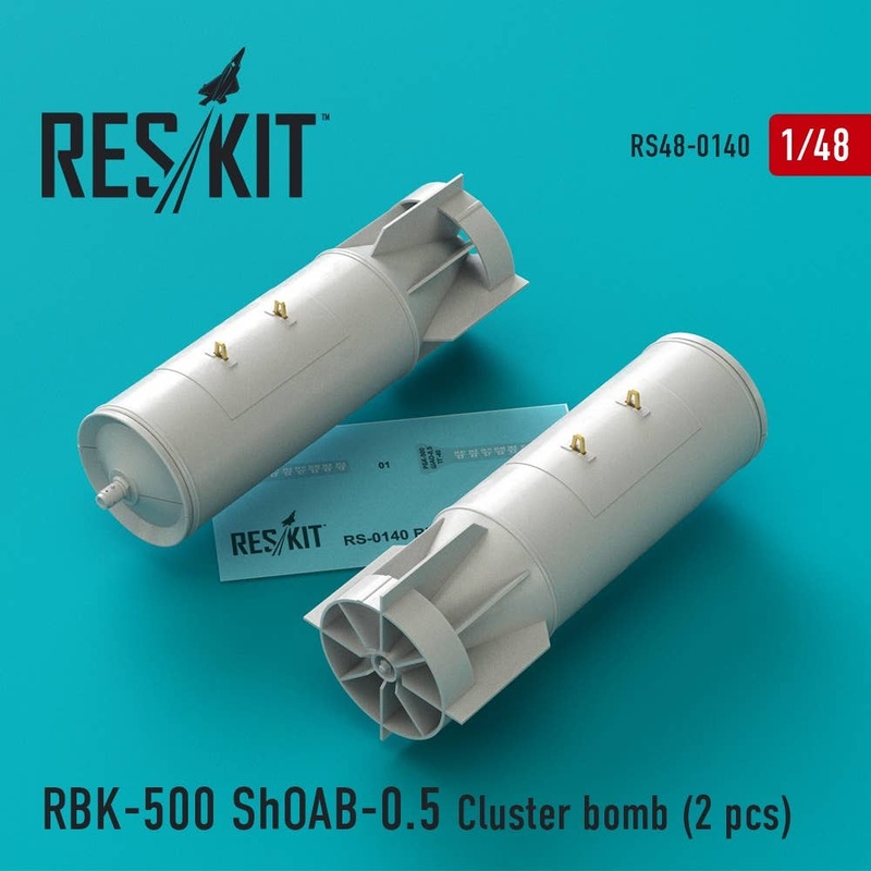 1/48 RBK-500 ShOAB-0.5 Cluster Bomb (2pcs) (Su-17, Su-22, Su-24, Su-25, Su-34)