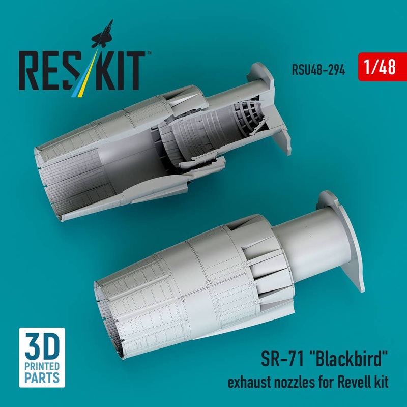1/48 SR-71 Blackbird exhaust nozzles for Revell kit