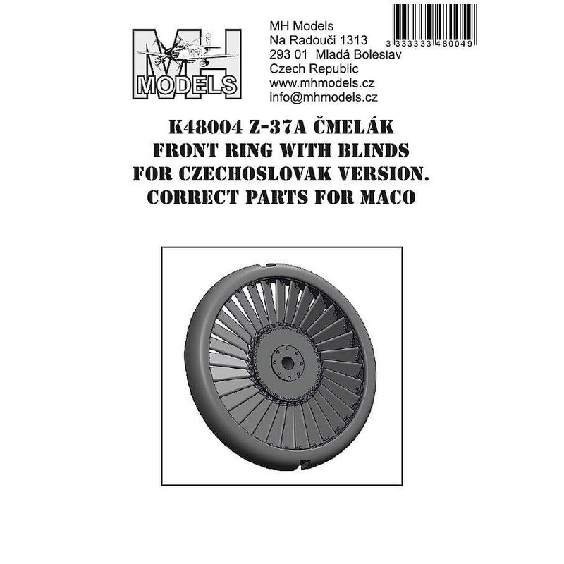1/48 Z-37A Cmelak Front Ring with Blinds for the Czechoslovak Version, for Maco
