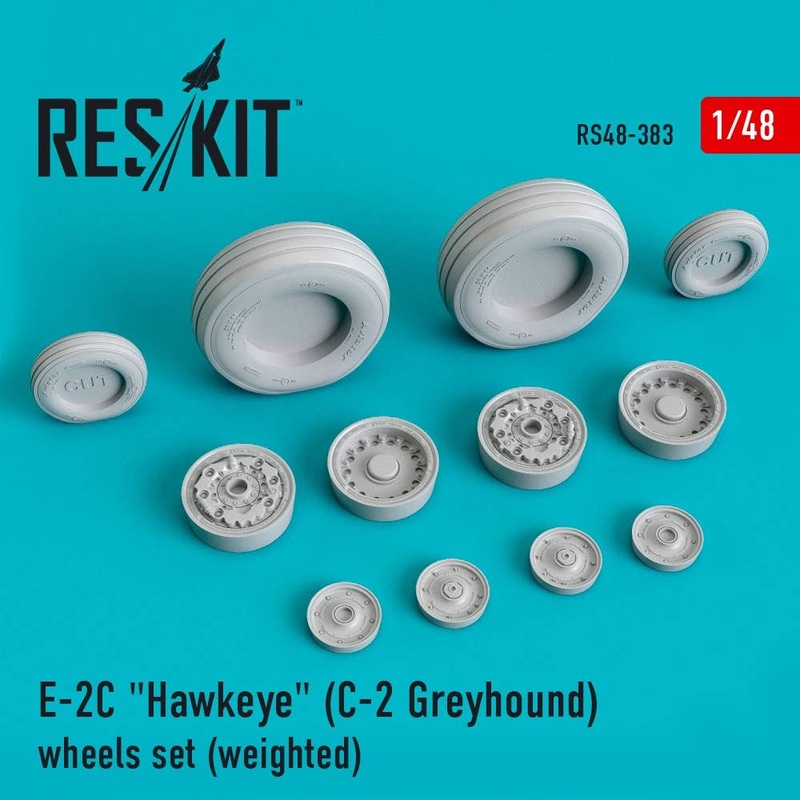 1/48 E-2C Hawkeye (C-2 Greyhound) wheels set (weighted)