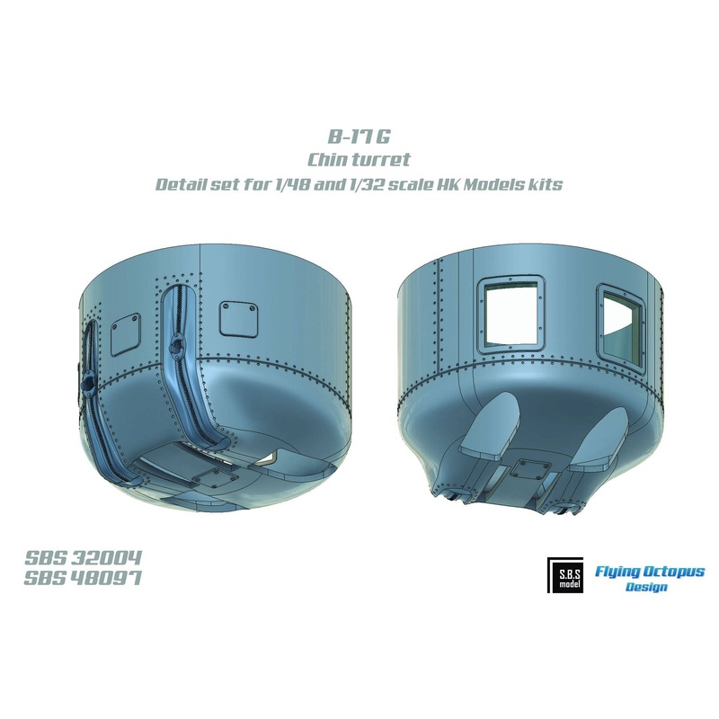 1/48 B-17G chin turret for HK Models kit