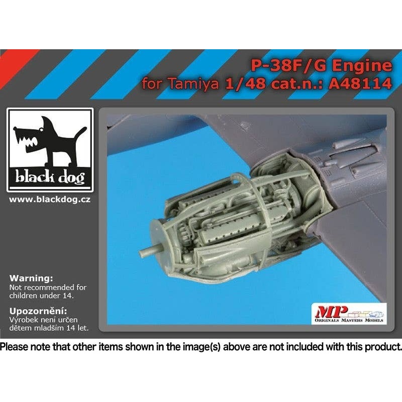 1/48 Engine For P-38F/G (1) for Tamiya