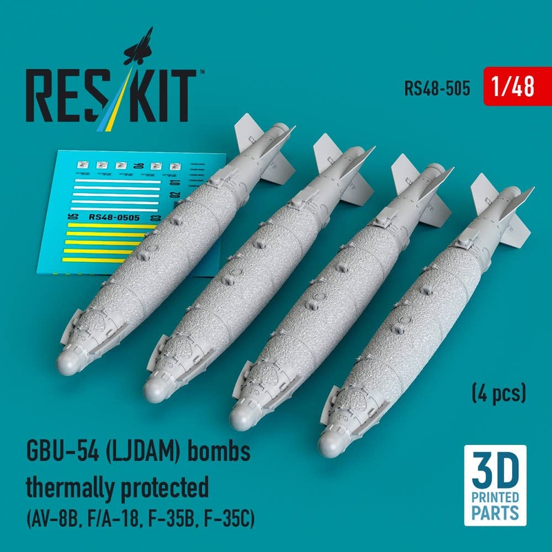1/48 GBU-54 (LJDAM) bombs thermally protected (4 pcs)