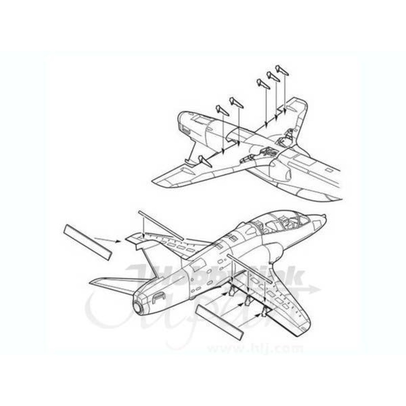 1/48 Hawk T.Mk.I Wing Flaps Set (for Italeri)