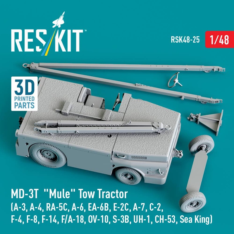 1/48 MD-3T Mule Tow Tractor (3D Printed model kit)