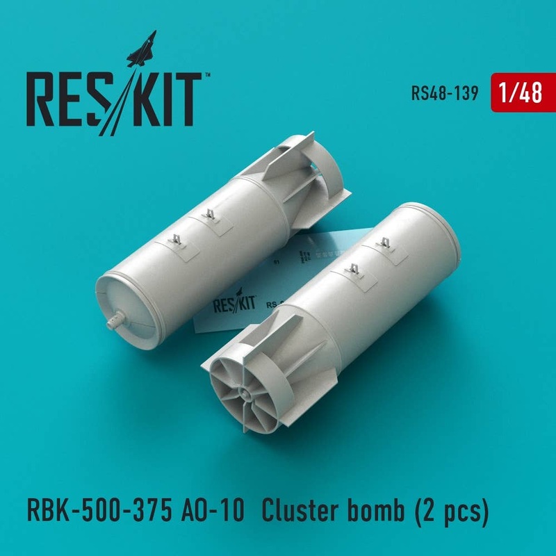 1/48 RBK-500-375 AO-10 Cluster Bomb (2pcs) Su-17, Su-24, Su-25, Su-34, MiG-21, MiG-27