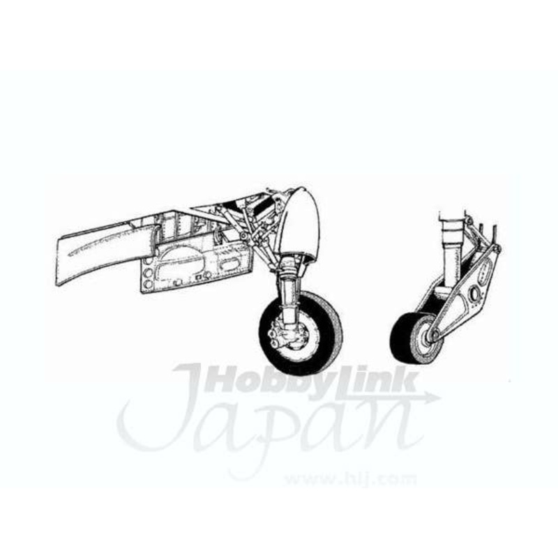 1/48 A-1H Undercarriage Set for Tamiya