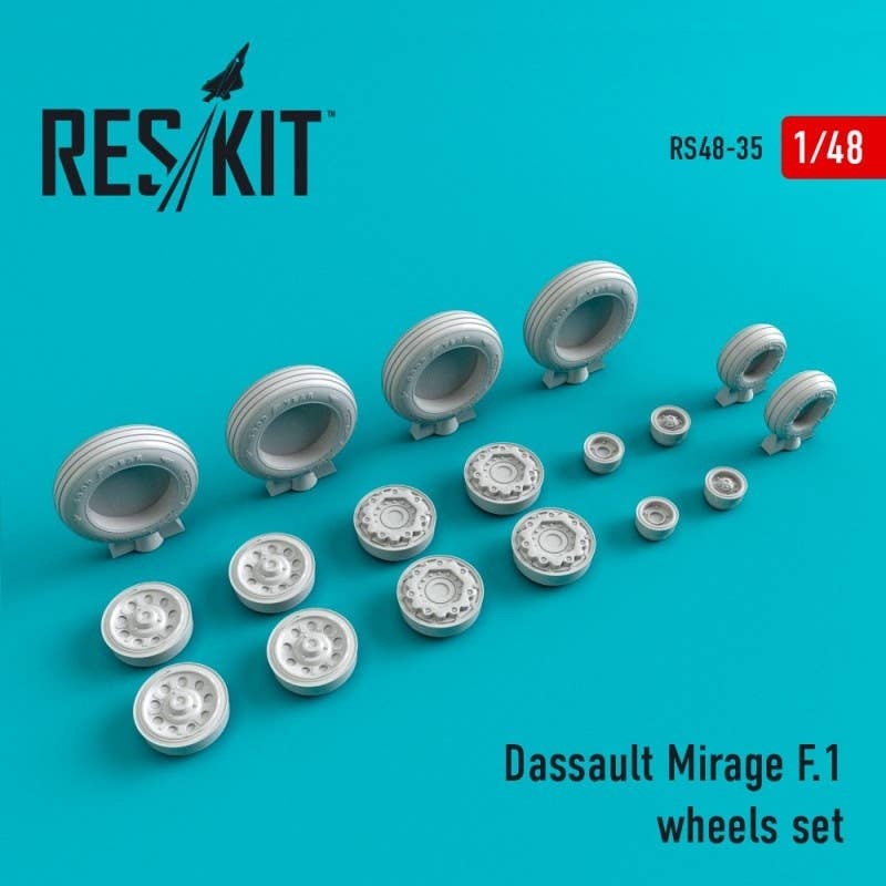 1/48 Dassault Mirage F.1 Wheels Set