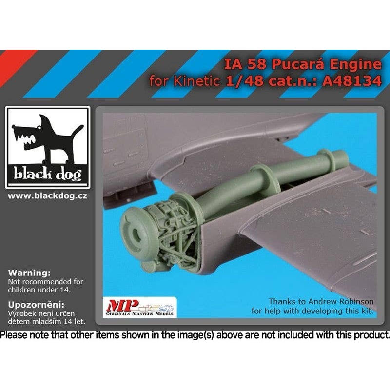 1/48 Ia-58 Pukara Engine (Left Side) (for Kinetic)
