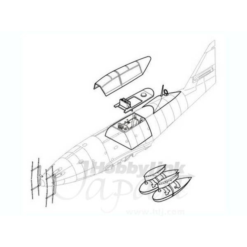1/48 Me262 B-1a/B-1a/U1 Conversion Set for Tamiya