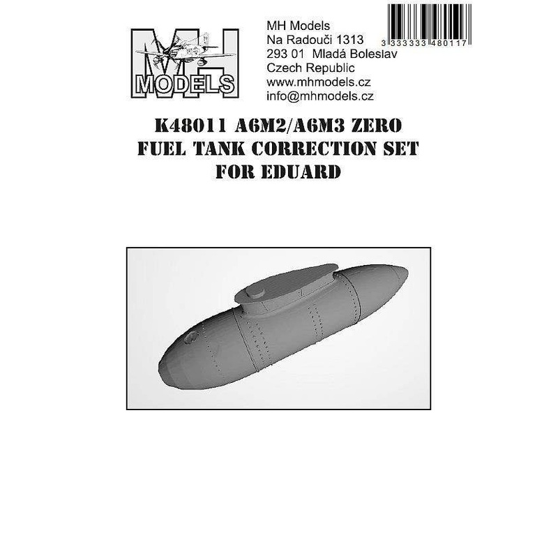 1/48 A6M2/A6M3 Zero external fuel tank (correction for Eduard)