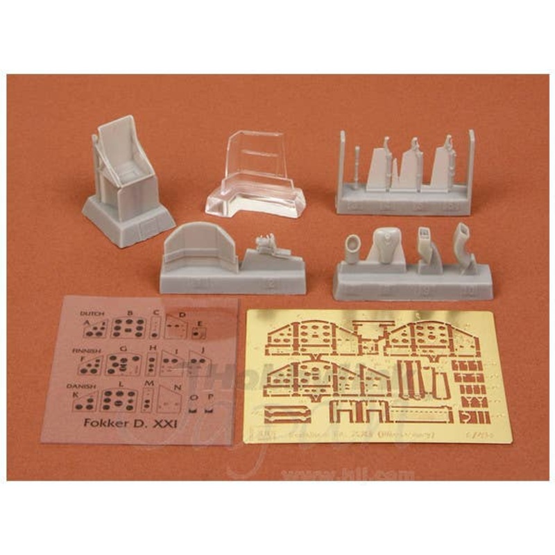 1/48 Fokker D.XXI (Mercury) Detail Set Classic Airframes (for Special Hobby)