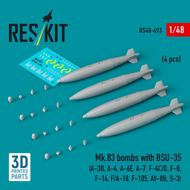 1/48 Mk.83 bombs with BSU-35 (4 pcs)