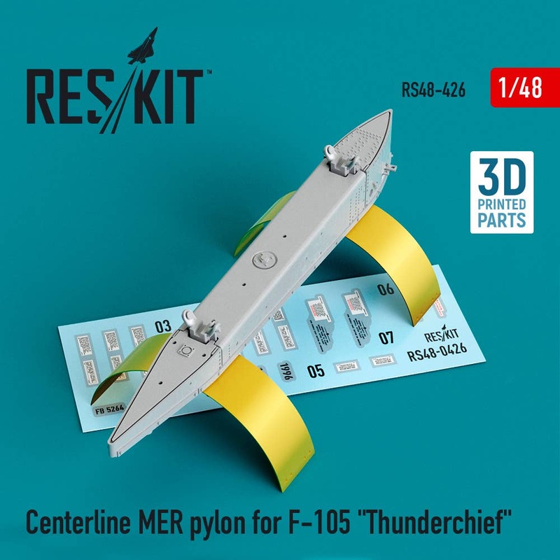 1/48 Centerline MER pylon for F-105 Thunderchief (3D Printed)