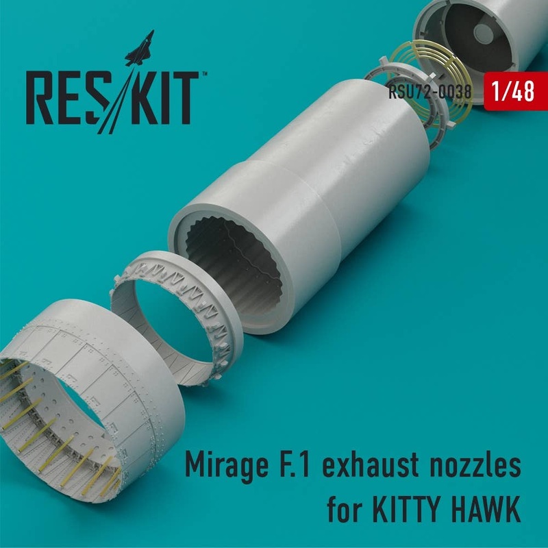 1/48 Mirage F.1 Exhaust Nozzles (for Kitty Hawk)