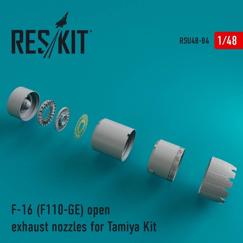 1/48 F-16 (F110-GE) Open Exhaust Nozzles (for Tamiya)