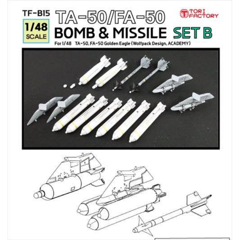 1/48 Current Korean TA-50/FA-50 Missile/Bomb Set B (Academy/Wolfpack)