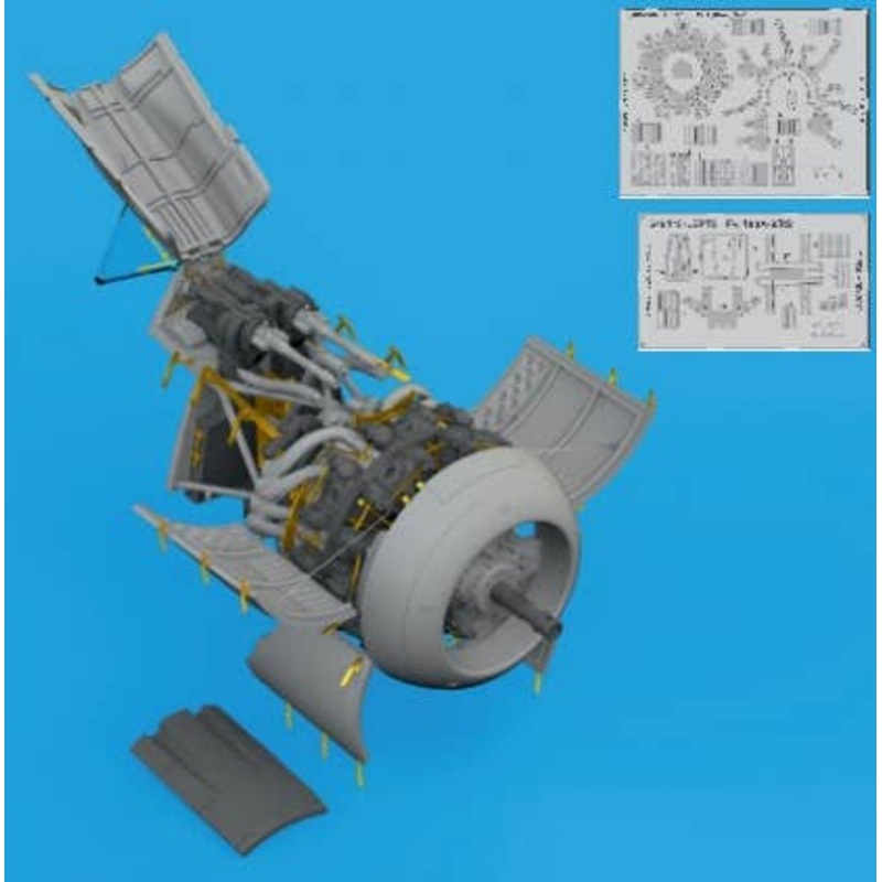 1/48 Fw 190A-8/R2 Engine & Fuselage Guns (for Eduard)