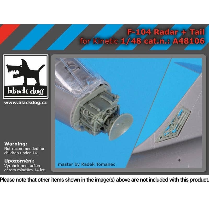 1/48 Radar for F-104 + Tail Equipment