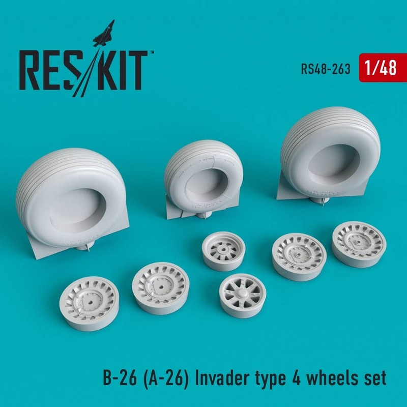 1/48 A-26 / B-26 Invader Wheelset "Type 4"