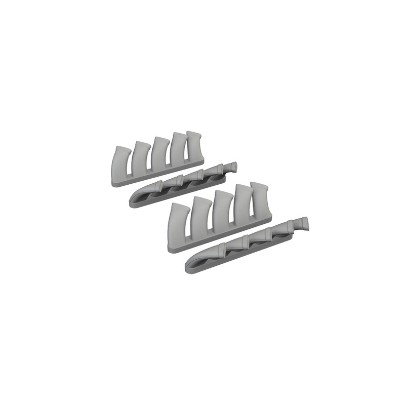 1/48 Mosquito exhaust stacks PRINT (Tamiya)